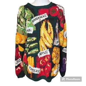 Vintage 1994 Hand Knit The Eagles Eye Sweater-size Medium